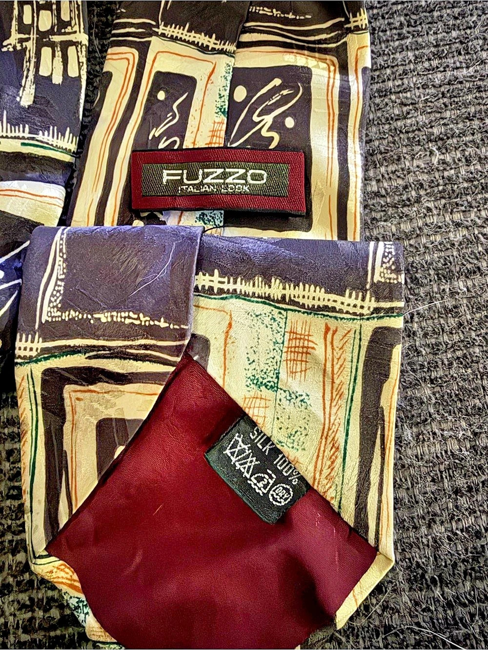 Fuzzo Geometric Pattern Tie - Picture 2 of 2